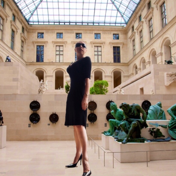 💋 3/$40 BCBG 3/4 Sleeve|Midi LBD - Picture 5 of 8